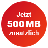 Jetzt mit 500 MB zusätzlich