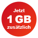 Jetzt mit 1 GB zusätzlich